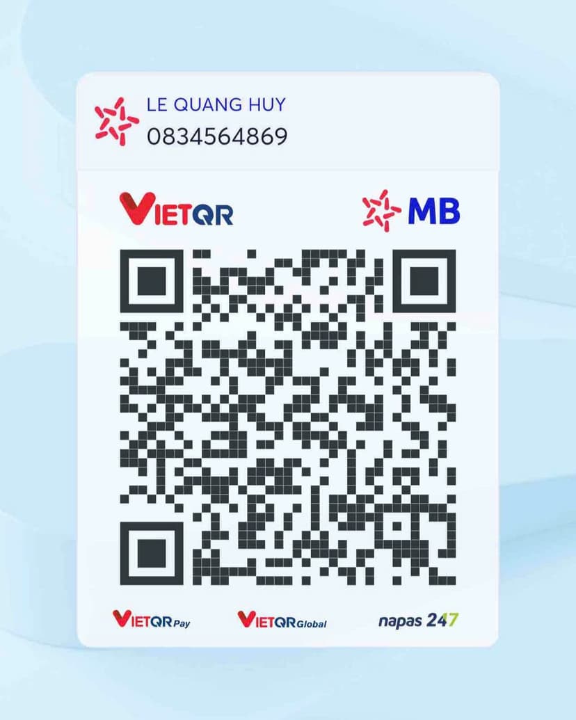 MBBank transfer QR code